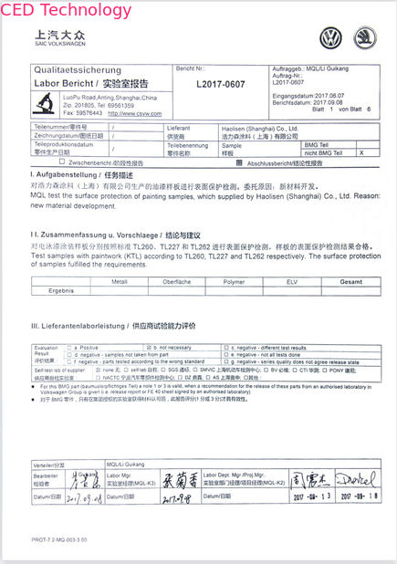 Cina HLS Coatings （Shanghai）Co.Ltd Sertifikasi